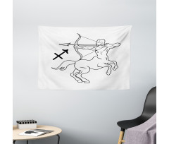 Centaur with Bow Wide Tapestry