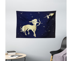 Centaur Motif Wide Tapestry