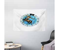 Greek Centaur Wide Tapestry