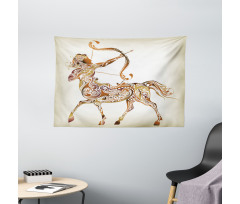 Centaur Pattern Wide Tapestry