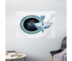 Bow Arrow Wide Tapestry