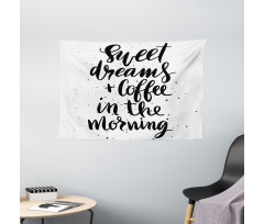 Coffee in Morning Wide Tapestry