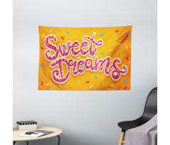 Colorful Candies Wide Tapestry