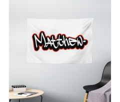 Hip-hop Street Art Name Wide Tapestry