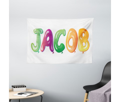 Traditional Male Name Wide Tapestry