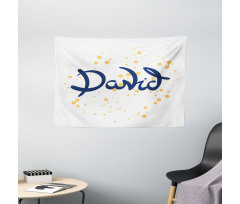 Lettering Style Name Wide Tapestry