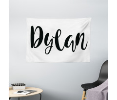 Font Design Wide Tapestry