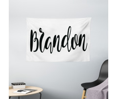 Widespread Name Pattern Wide Tapestry