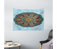 Oriental Ornament Wide Tapestry