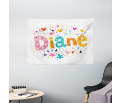 Baby Girl Name Wide Tapestry