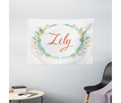 Celebratory Girl Name Classic Wide Tapestry