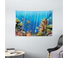 Underwater World Exotic Wide Tapestry