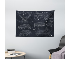 Constellation Signs Wide Tapestry