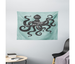 Inspiration Message Graphic Wide Tapestry