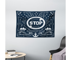 Exploring Themed Slogan Wide Tapestry