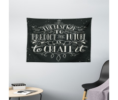 Grunge Hand Lettering Wide Tapestry