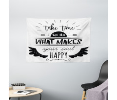 Do What Makes You Happy Wide Tapestry