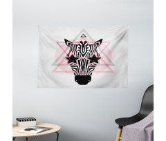 Hipster Star Eyes Wide Tapestry