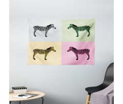 Colorful Frames Pop Wide Tapestry