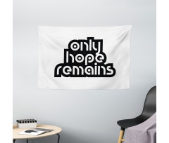 Motivational Retro Typography Wide Tapestry