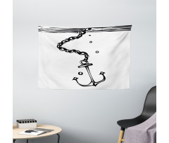 Nautical Chains Image Wide Tapestry