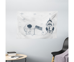 US Astronaut New Planet Wide Tapestry