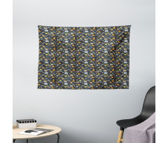 Outer Space Pattern Wide Tapestry