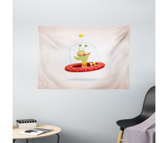 Alien Character Wide Tapestry