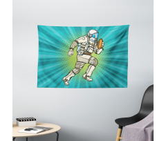 Astronaut Athlete Sports Wide Tapestry