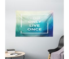 Typographic Message Design Wide Tapestry