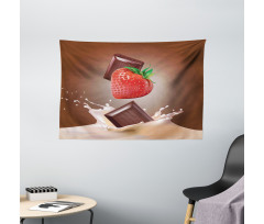 Strawberry Chocolate Wide Tapestry