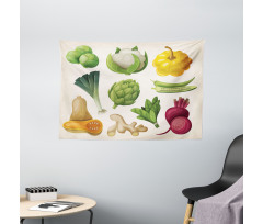 Exotic Fresh Food Wide Tapestry