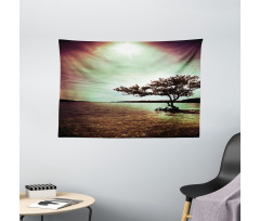 Picturesque Lakeside Wide Tapestry