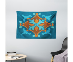 Folkloric Pattern Wide Tapestry