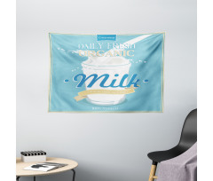 Splashing Milk Jar Wide Tapestry