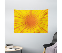 Retro Sun Burst Wide Tapestry