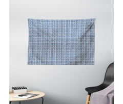 Striped Hippie Tile Wide Tapestry