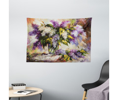 Impressionist Oil Paint Wide Tapestry