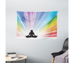 Soft Radial Energy Field Wide Tapestry