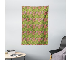 Vintage Floral Grunge Tapestry