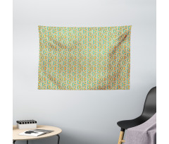 Stripes and Triangles Wide Tapestry