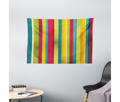 Ragged Stripes Wide Tapestry