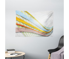 Curved Stripes Wide Tapestry