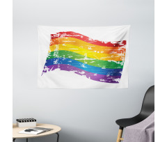 Gay Pride Flag Wide Tapestry
