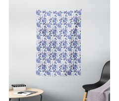 Boho Pastel Leaves Tapestry