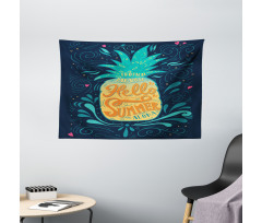 Hello Summer Aloha Wide Tapestry