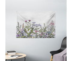 Thriving Garden Pattern Wide Tapestry