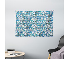 Watercolor Wings Wide Tapestry