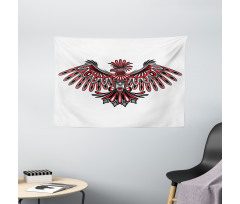 Haida Art Style Eagle Wide Tapestry