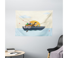 Fisher Man Hobby Wide Tapestry